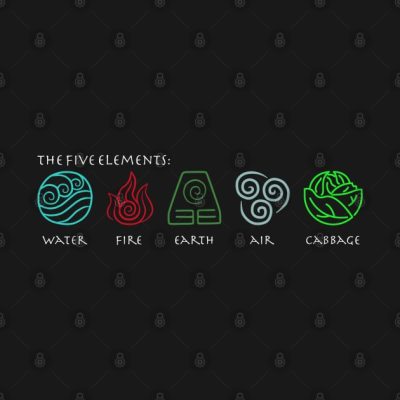 The Five Elements Avatar Crewneck Sweatshirt Official Avatar: The Last AirbenderMerch