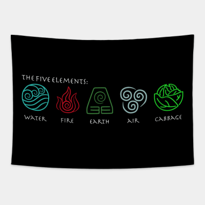 The Five Elements Avatar Tapestry Official Avatar: The Last AirbenderMerch