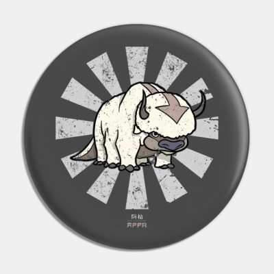 Appa Retro Japanese Avatar The Last Airbender Pin Official Avatar: The Last AirbenderMerch