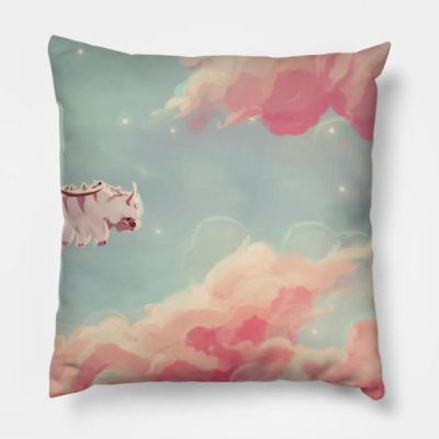 Dreamy Appa Throw Pillow Official Avatar: The Last AirbenderMerch