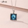 2023 avatar the last airbender Art Paintings Square Stainless Steel Necklace Glass Cabochon Pendants Necklace Jewelry - Avatar: The Last Airbender Shop