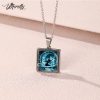 2023 avatar the last airbender Art Paintings Square Stainless Steel Necklace Glass Cabochon Pendants Necklace Jewelry 3 - Avatar: The Last Airbender Shop