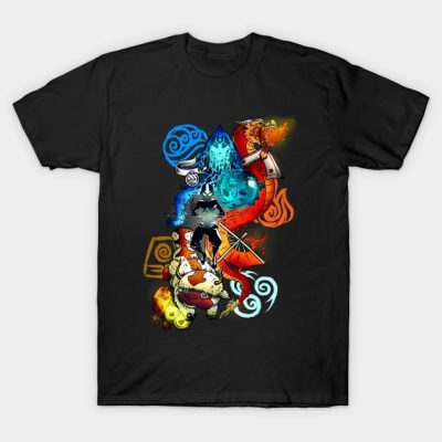 Avatar The 4 Elements T-Shirt Official Avatar: The Last AirbenderMerch