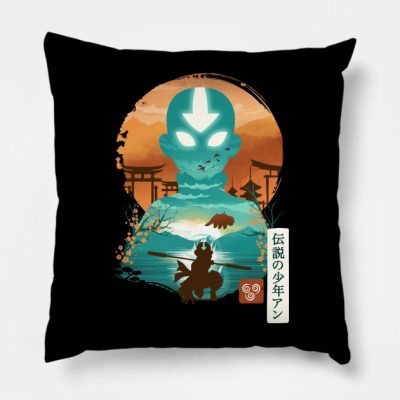 Ukiyo E Airbender Throw Pillow Official Avatar: The Last AirbenderMerch