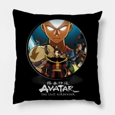Avatar Circle Throw Pillow Official Avatar: The Last AirbenderMerch