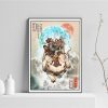 80S Avatar TheLast Airbender Ukiyo e Style Manga Japanese Vintage Artwork Portrait Poster Anime Gift Canvas 1 - Avatar: The Last Airbender Shop