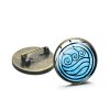 Avatar The Last Airbender Anime Collection Brooch Air Nomad Fire And Water Tribe Symbol Glass Round 2 - Avatar: The Last Airbender Shop