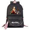 Avatar The Last Airbender Backpack Students School Bag Women Men Causal Travel Laptop Backpack with Charging - Avatar: The Last Airbender Shop