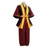 Avatar The Last Airbender Prince Zuko Cosplay Costume Anime Red Costume Black Wig Man Women Adult 2 - Avatar: The Last Airbender Shop