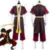 Avatar The Last Airbender Zuko Cosplay Top Pant Vest Outfits Halloween Carnaval Costume - Avatar: The Last Airbender Shop