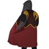 Fire Nation Avatar AOP Hooded Cloak Coat SIDE Mockup - Avatar: The Last Airbender Shop