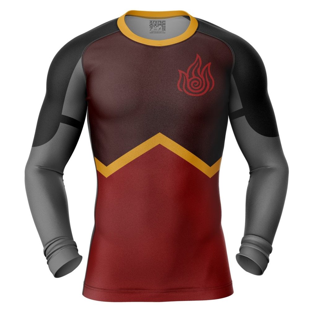 Firebender Compression Shirt Rash Guard front - Avatar: The Last Airbender Shop