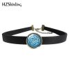 Hot Summer Avatar The Last Airbender Glass Dome Leather Choker Necklace Kingdom Necklace - Avatar: The Last Airbender Shop