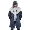 Water Tribe Avatar AOP Hooded Cloak Coat FRONT Mockup - Avatar: The Last Airbender Shop