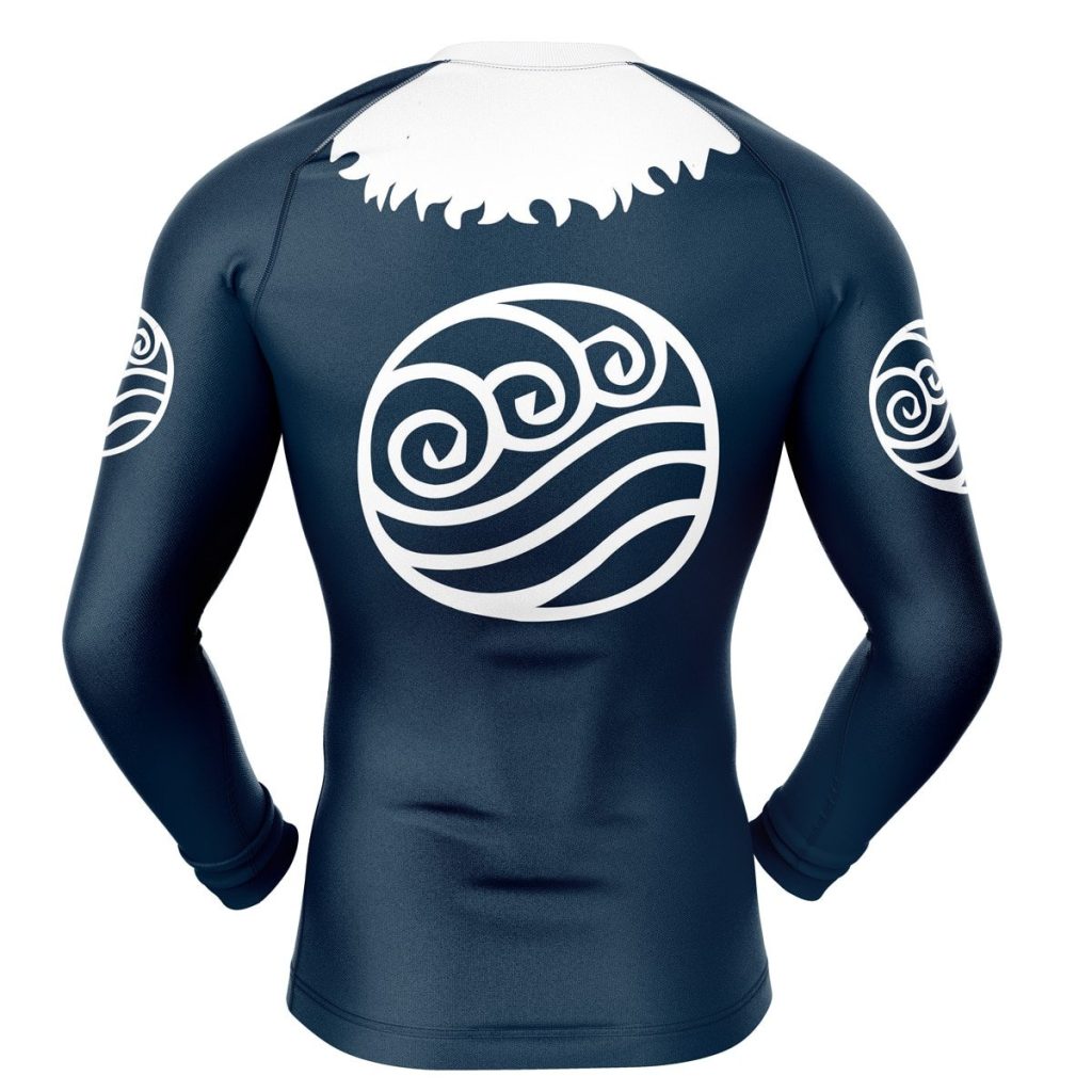 Waterbender Compression Shirt Rash Guard back - Avatar: The Last Airbender Shop