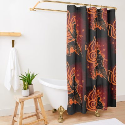 The Fire Style 2 - Tshirt Shower Curtain Official Avatar: The Last AirbenderMerch